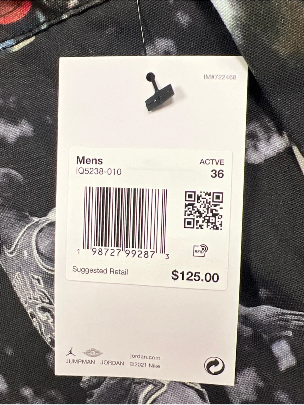 Nike Air Jordan Woven Pants AOP All-Over-Print Men’s Size 36 IQ5238-010 NWT $125